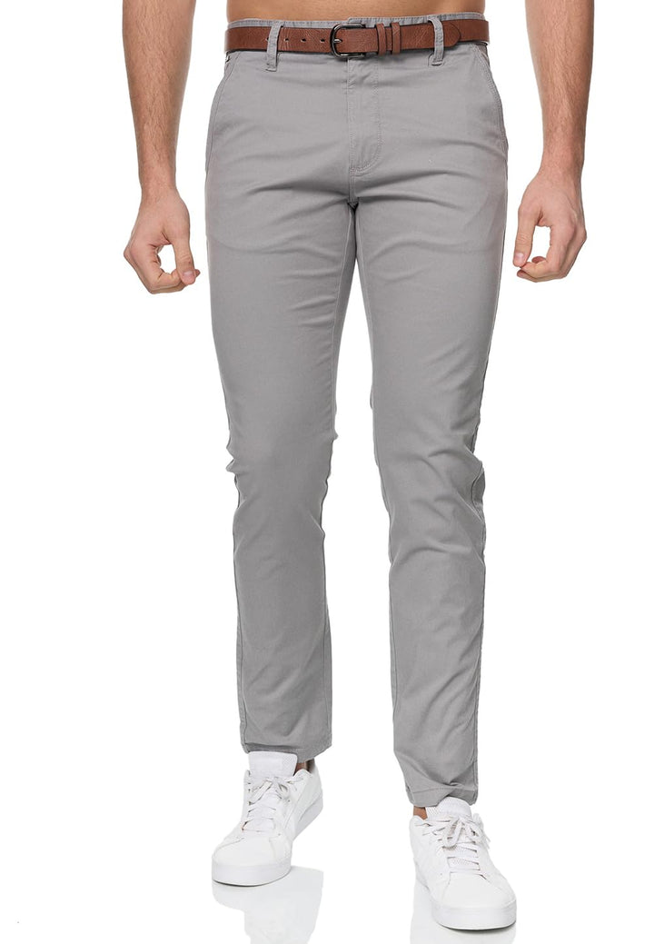 Indicode Herren Gower Chinohose Stretchhose | Chino Herrenhose Super Stretch Stoffhose 30W / 34L Itg