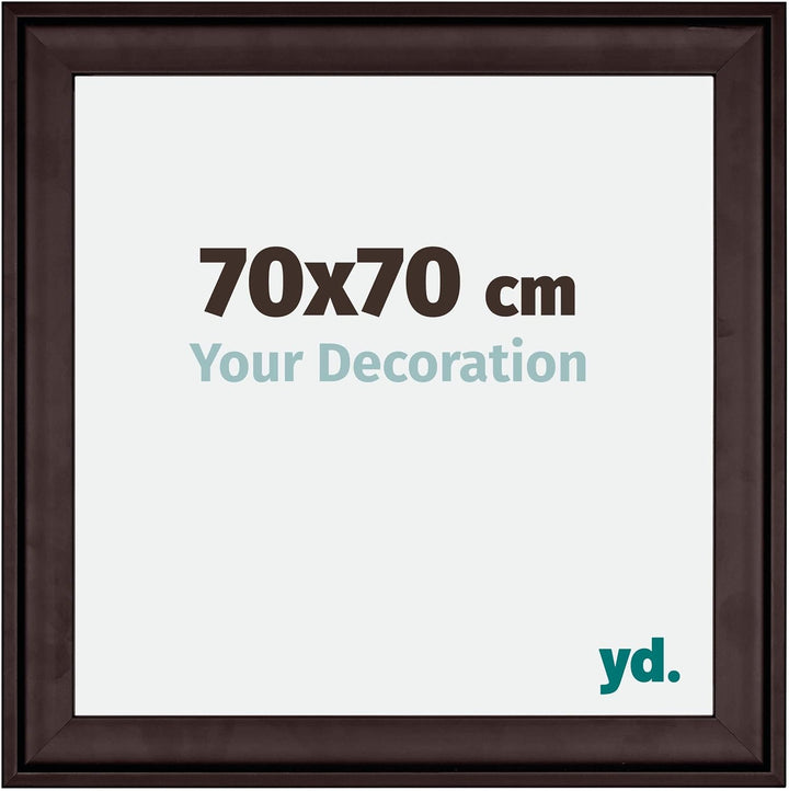 yd. Your Decoration - Bilderrahmen 70x70 cm - Bilderrahmen aus Holz mit Acrylglas - Antireflex - Aus