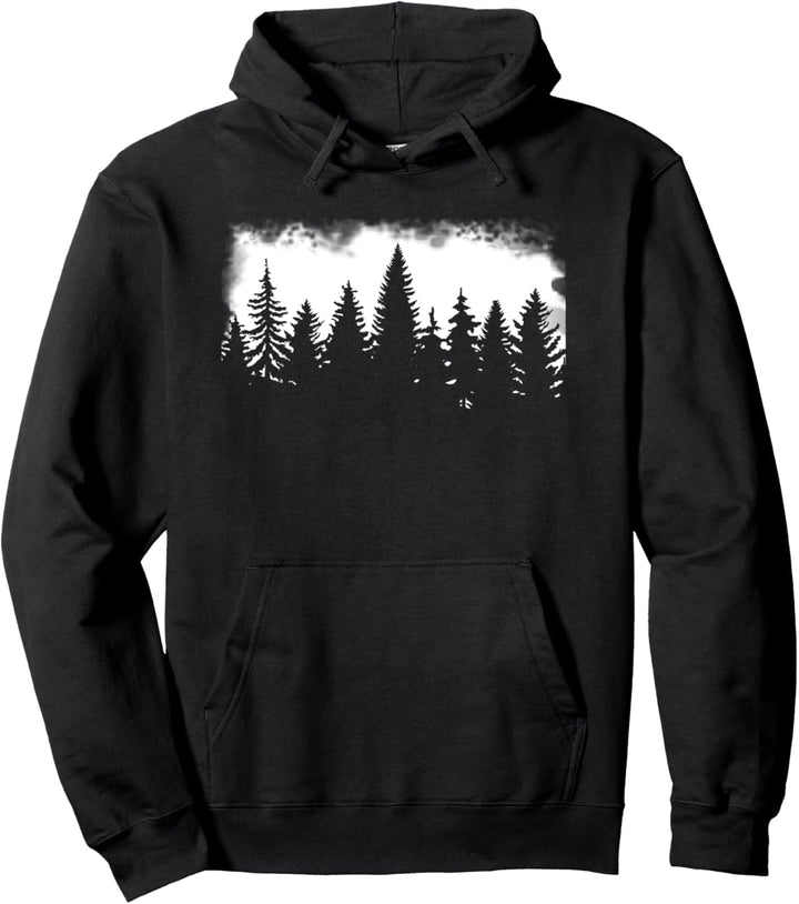Wald Bäume Magische Natur Pullover Hoodie