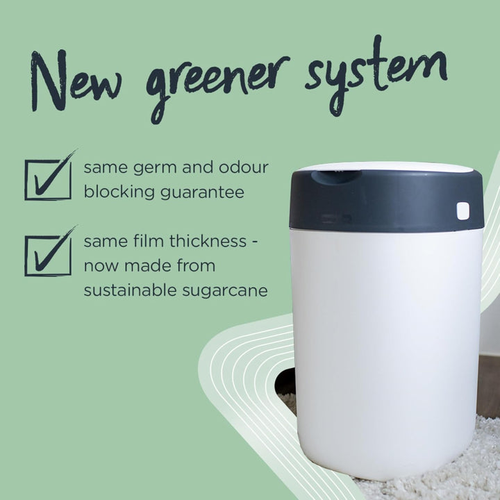 Tommee Tippee Simplee Windeleimer, mit 1 Nachfüllkassette, Schützt gegen Gerüche und Keime*, Zu 100%
