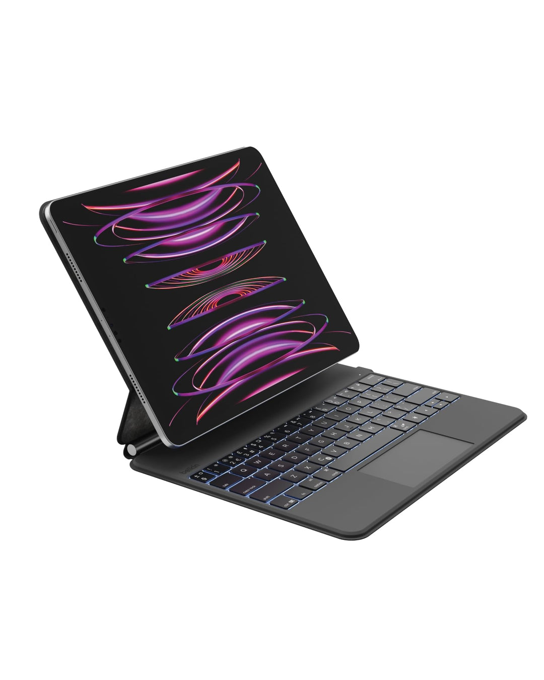 Belkin Pro Bluetooth-Tastatur mit Hülle und magnetischem Ständer, iPad Tastatur, Multi-Gesture-Steue