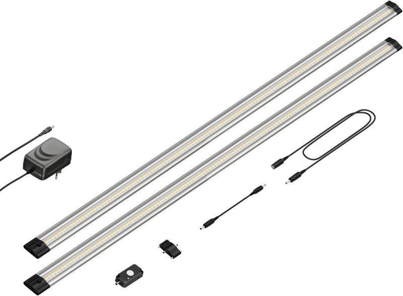 parlat LED Unterbau-Leuchte Siris, Bewegungsmelder, flach, je 90cm, je 1044lm, weiss, 2er Set, 2er S