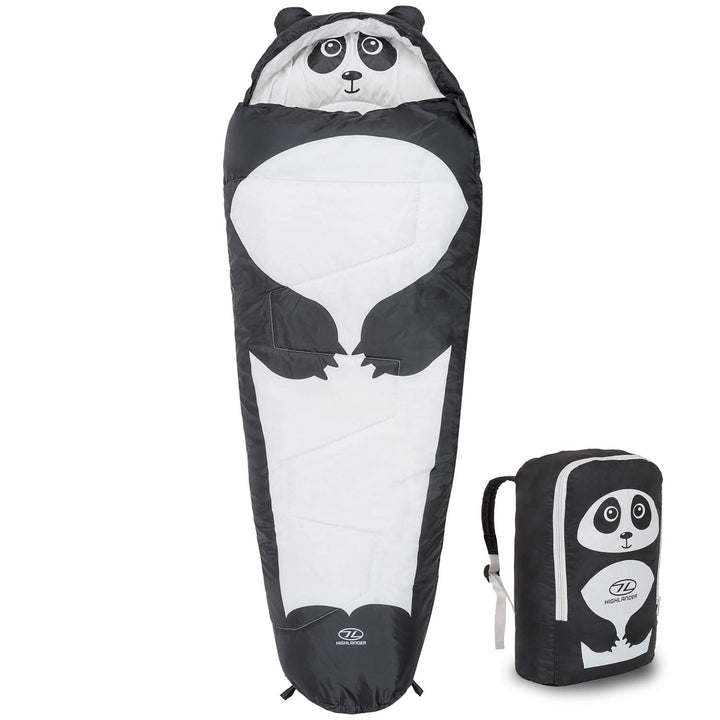 K New Highlander Kinder-Schlafsack, Unisex, Creature Schwarz/Panda, Schwarz/Panda