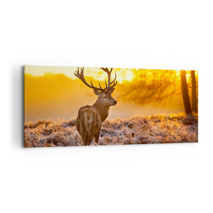 Wandbilder Dekoration Wohnzimmer Herbst landschaft natur blatt Panorama Bilder auf Leinwand 120x50cm