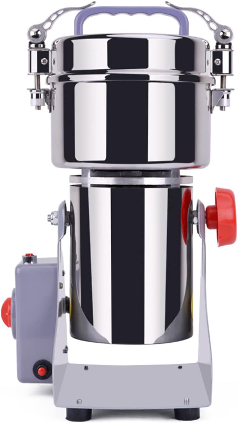 800g Elektrische Getreidemühle, 2400W Schrotmühle Getrocknete, Rostfreier Stahl Maschinenmühle mit Ü