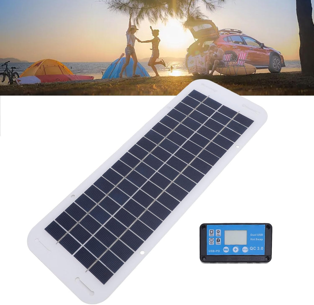 Solarpanel, 30 W Solarpanel, Tragbares Solarstrom-Ladegerät, Wasserdichtes Monokristallines Solarpan
