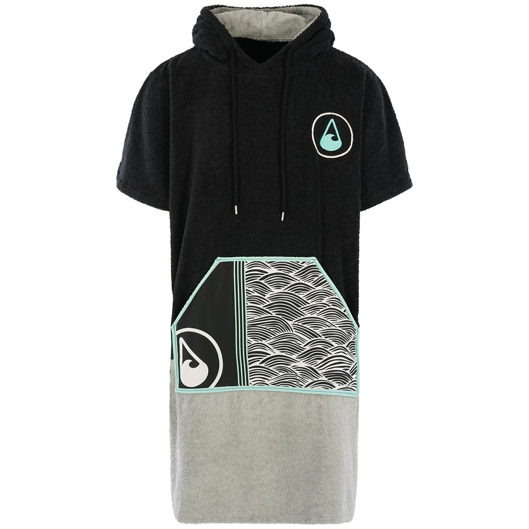 WAVE HAWAII Poncho Moledo Surfponcho 95% Baumwolle Badeponcho für Körpergrössen von 175-205 cm Umkle