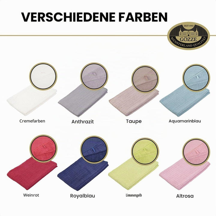 Gözze - Geschirrtuch-Set, 3-teilig, Mikrofaser-Poliertuch, 50 x 70 cm - Anthrazit, Anthrazit
