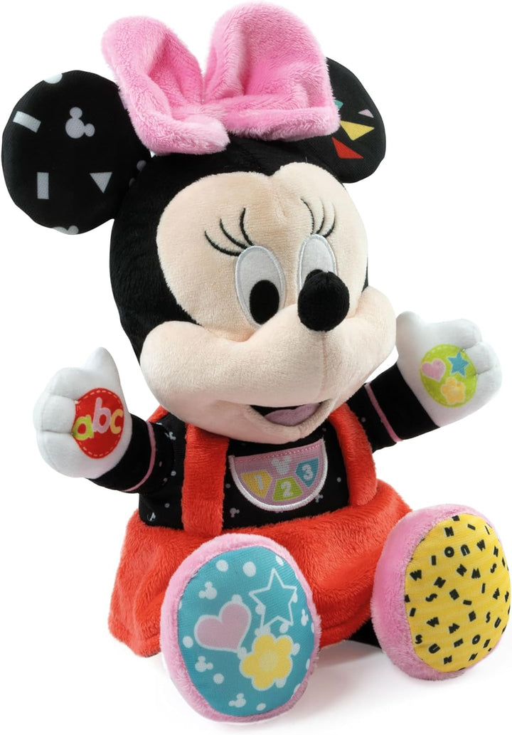 Clementoni Disney Baby Minnie Spiele und Lernen Plüsch, Mehrfarbig, Standard, 17304 Baby Minnie Mous