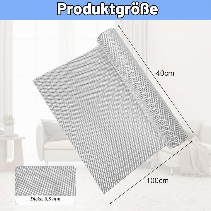 RANJIMA 100cm x 40cm Hitzeschutzblech, Aluminium Hitzeschutz Hitzeblech, Halbkugelförmiges Geprägtes