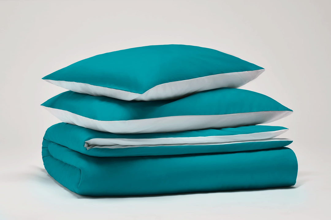 OSAMA Pantone™ Bettwäsche-Set für Doppelbett, 255 x 200 cm, 100% Percalle Baumwolle, 200 Fäden, 2 Qu