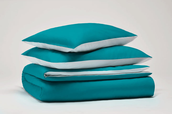 OSAMA Pantone™ Bettwäsche-Set für Doppelbett, 255 x 200 cm, 100% Percalle Baumwolle, 200 Fäden, 2 Qu