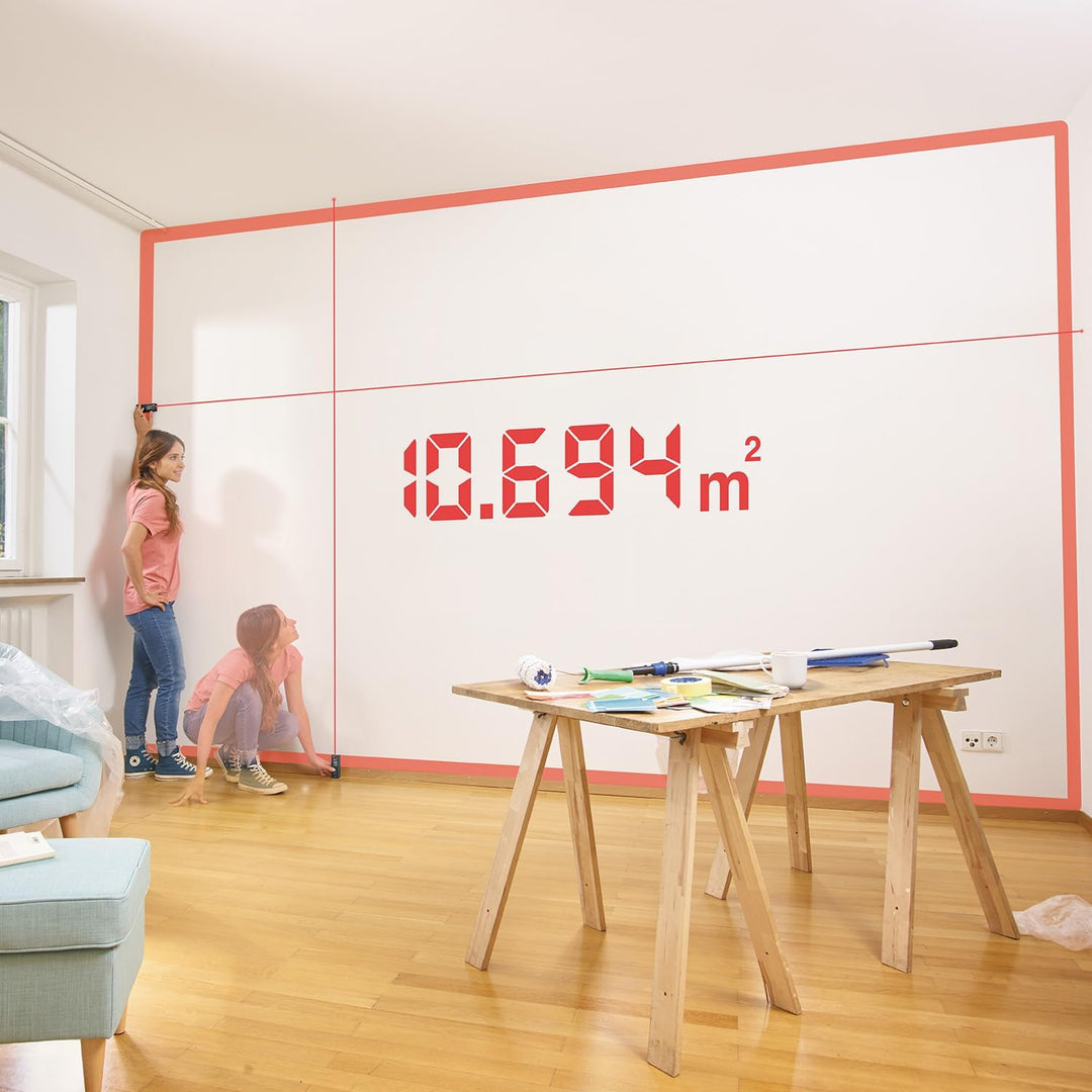 Bosch Laser-Entfernungsmesser Zamo der 4. Generation (einfaches und präzises Messen bis 25 m, Akkus