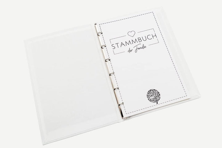 Hochzeitideal Stammbuch der Familie Familienstammbuch bedruckten Buchbinderleinen (Serie Terence (51