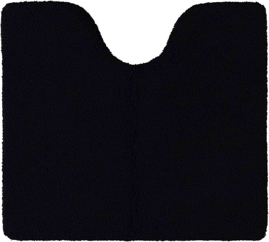 Rhomtuft Badteppiche Square Kobalt - 84 Toilettenvorlage mit Ausschnitt 55x60 cm, Toilettenvorlage m