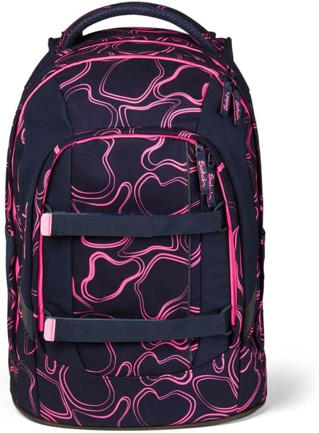 satch Pack Schulrucksack Set 3tlg. mit Schlamperbox und Sportbeutel Pink Supreme