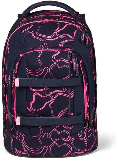 satch Pack Schulrucksack Set 2tlg. inkl. Schlamperbox Pink Supreme, Pink Supreme