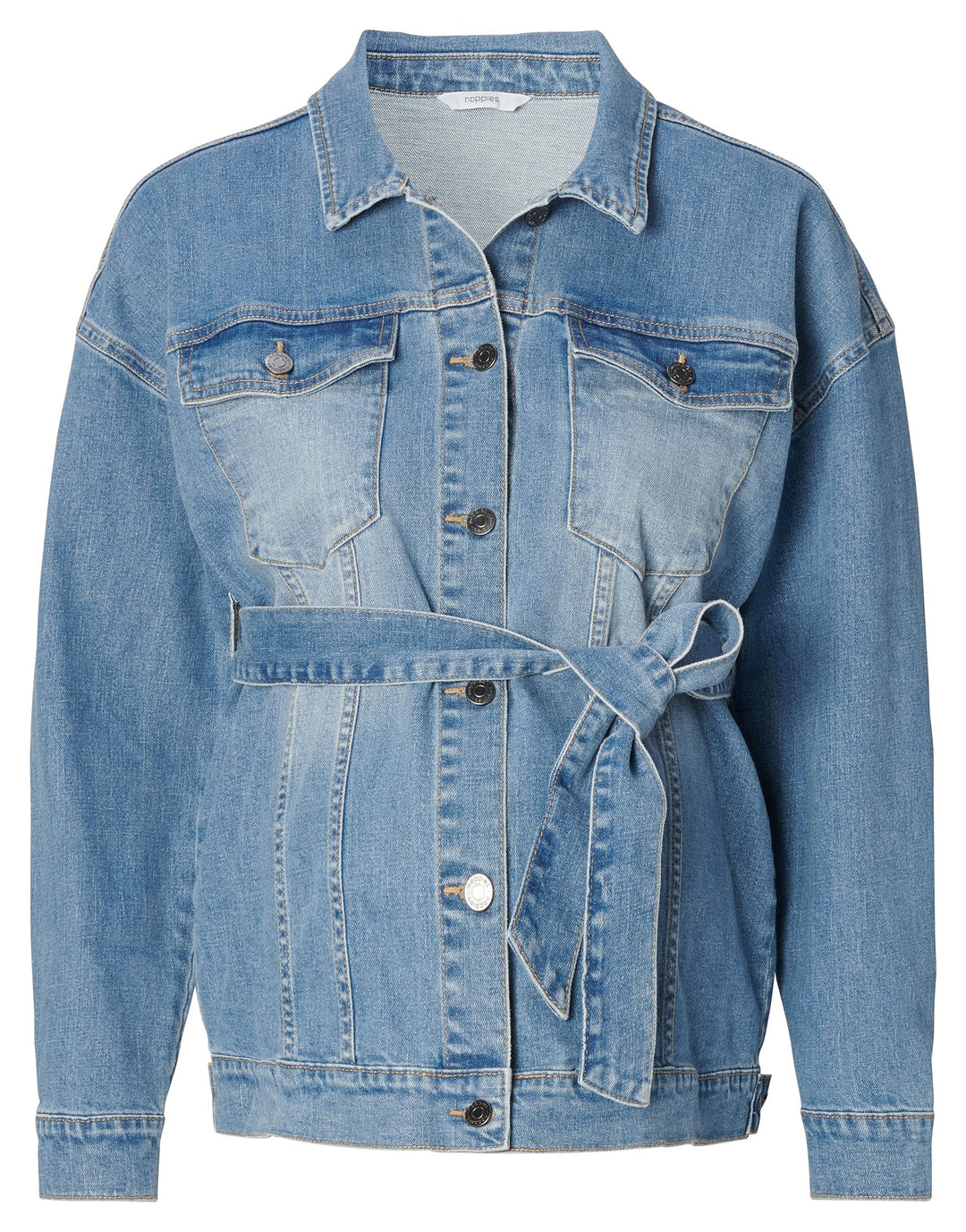 Noppies Damen Jacket Budapest Long Sleeve Strickjacke 38 Aged Blue - P144, 38 Aged Blue - P144