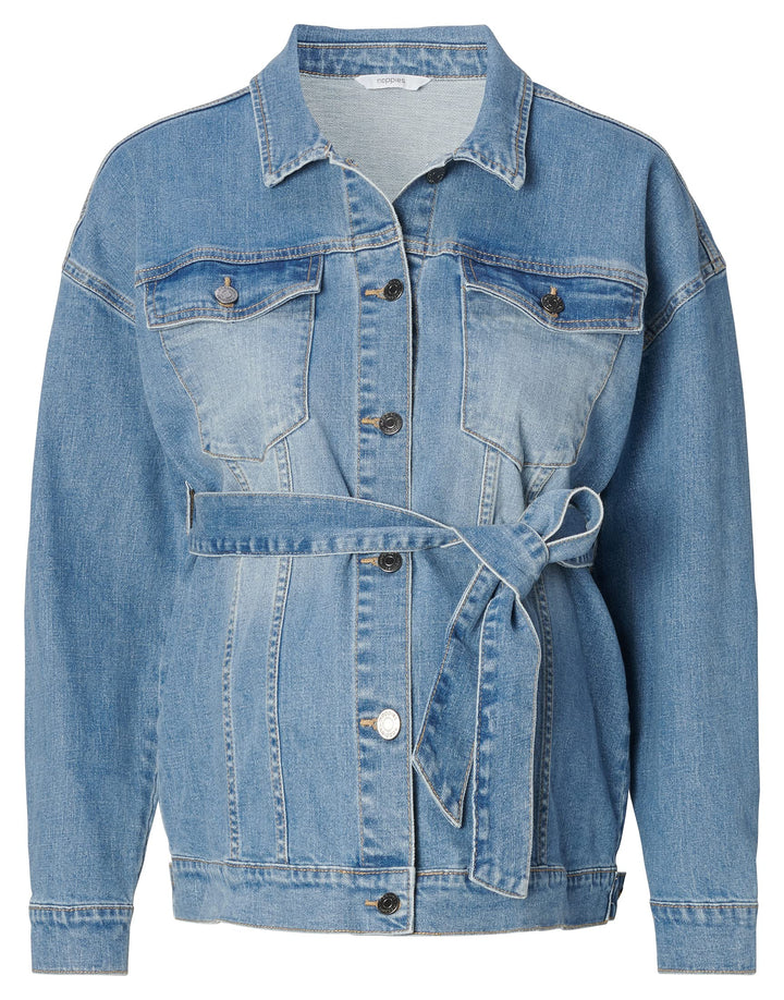 Noppies Damen Jacket Budapest Long Sleeve Strickjacke 38 Aged Blue - P144, 38 Aged Blue - P144