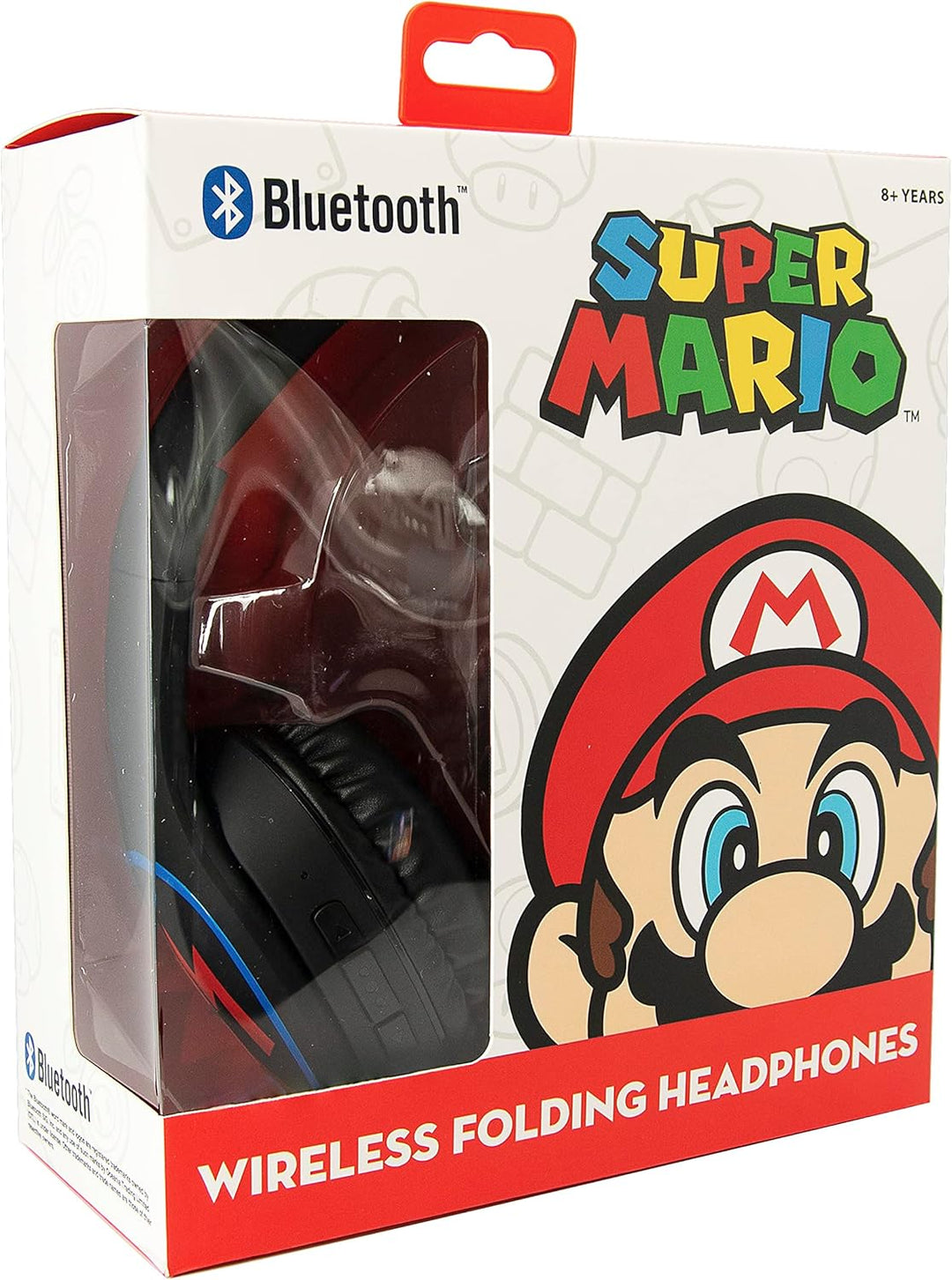 OTL Technologies TWEEN Bluetooth Kopfhörer Super Mario Icon (faltbar, gepolsterte Bügel, stylisches