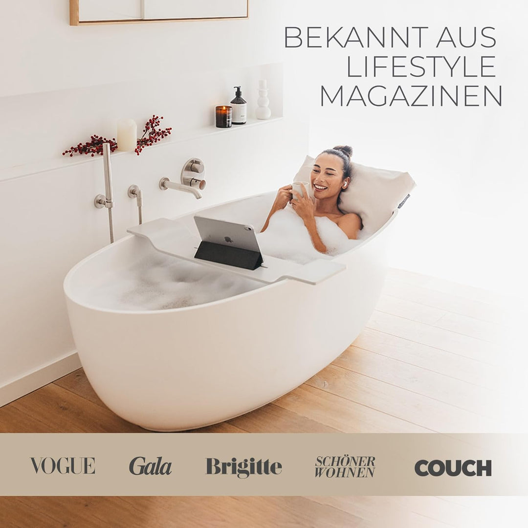 BADESOFA® Badewannen-Kissen M | Premium-Qualität | Bequemes Wannen-Kissen | Made in EU | Badewanne-K