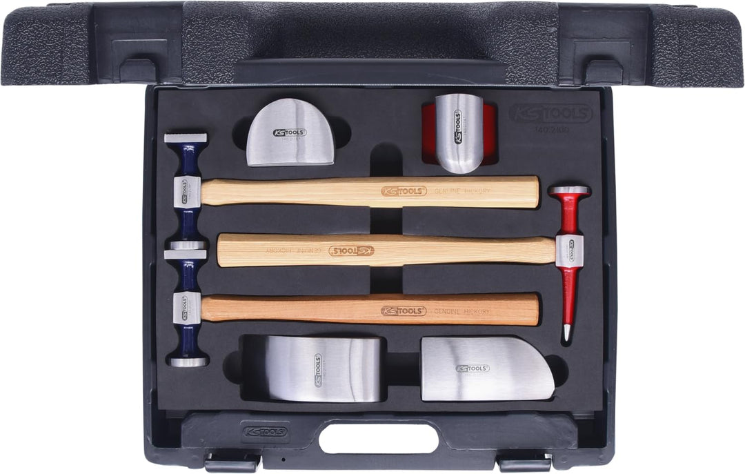 KS Tools 140.2100 Karosserie-Ausbeul-Satz, 7-tlg., Farbe