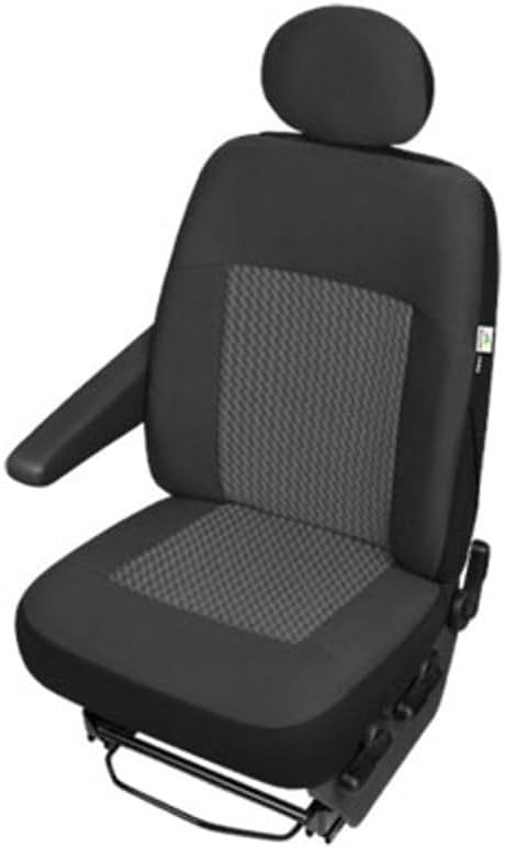 pitshop24de Massgeschneiderte Front Sitzbezug Sitzschoner Fahrersitzbezug kompatibel mit VW Crafter