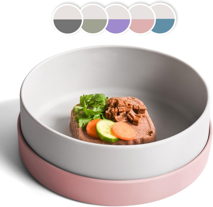 ne&amp;no® Silikon Hundenapf 1200 ml mit Deckel für kleine und mittelgrosse Hunde | im Kühlschrank luftd