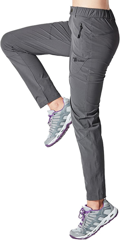 YSENTO Damen Wanderhose Outdoorhose Wasserdicht Schnelltrockend Stretch Trekkinghose Funktionshose m