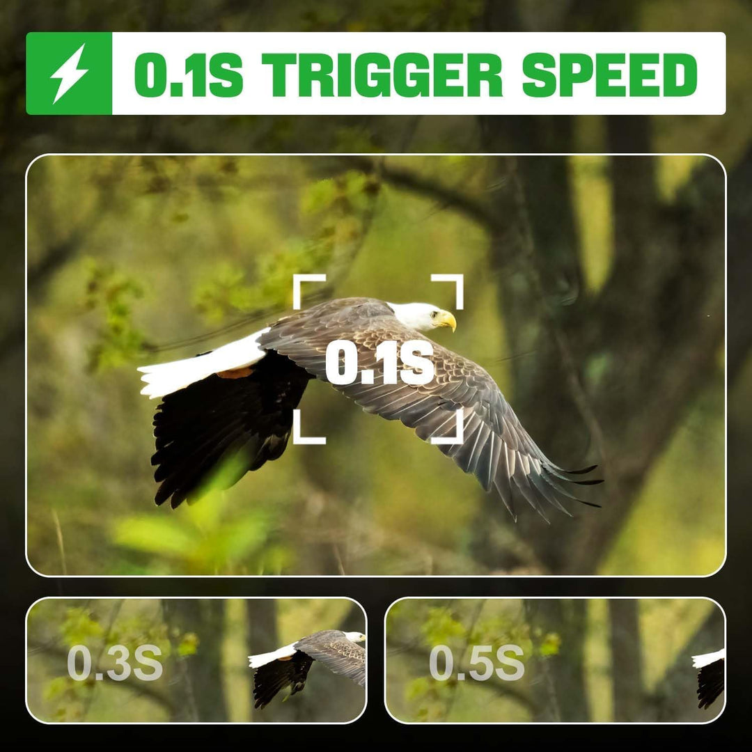 Coolifepro Wildkamera, 4K Video Wildtierkamera, 48MP Wildtierkamera mit Nachtsicht Bewegungsmelder,