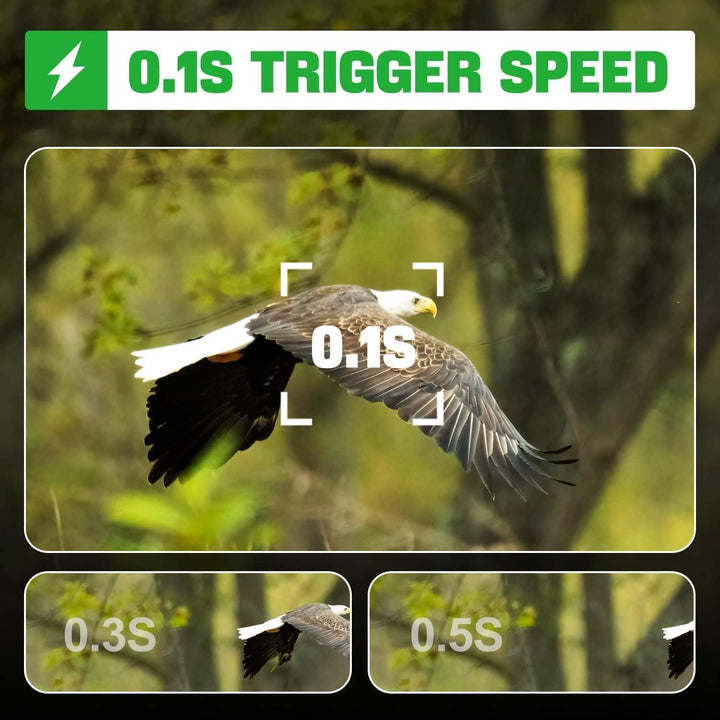Coolifepro Wildkamera, 4K Video Wildtierkamera, 48MP Wildtierkamera mit Nachtsicht Bewegungsmelder,
