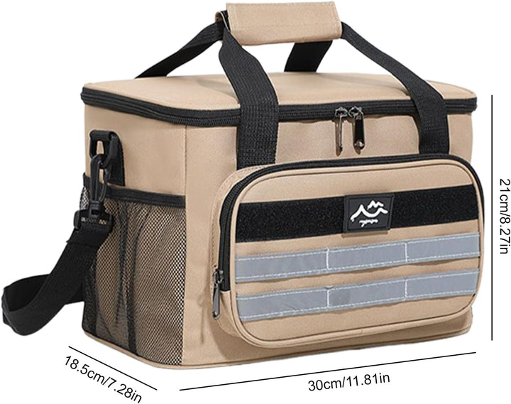 Beach Cooler, Insulated Lunch Box, 11.81x8.27x7.28 Inches Waterproof Transport Box, Lightweight Desi
