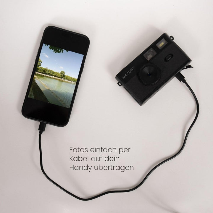 Retro Digitalkamera, 12 MP, bildschirmfreie Kamera inkl. SD-Karte Beige, Beige
