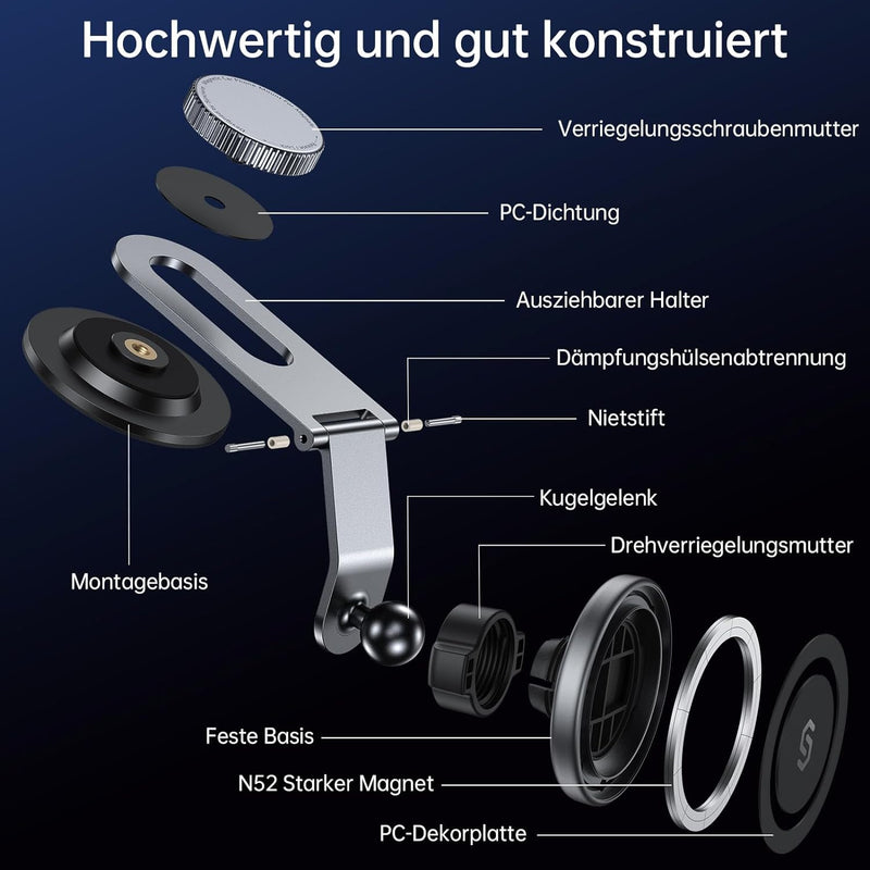 SYNCWIRE Handyhalterung Auto für MagSafe Autohalterung Magnetische Handyhalter Auto Kompatibel mit A