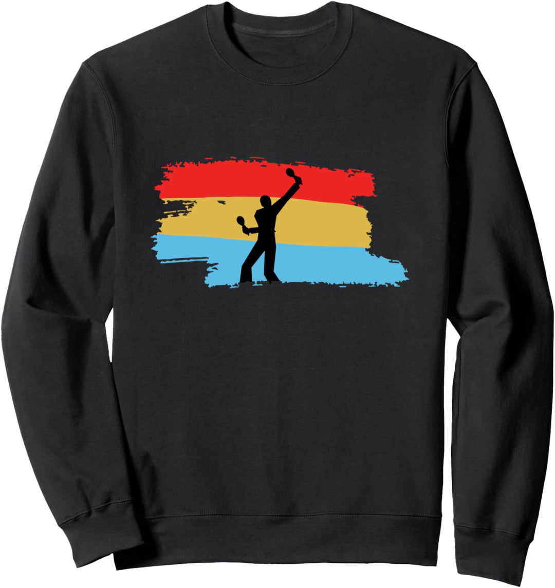 Vintage Maracas Retro Rumbakugeln Mexikanische Musik Fiesta Sweatshirt