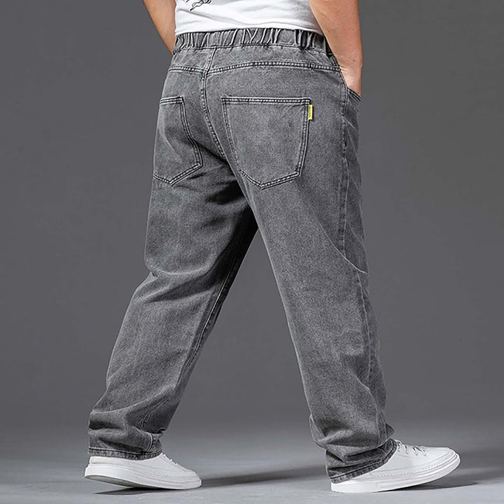 Generisch Jeanshose Herren Stretch Mit Gummizug, Jeanshosen Herren Grosse Grössen, Denimhose Elastis