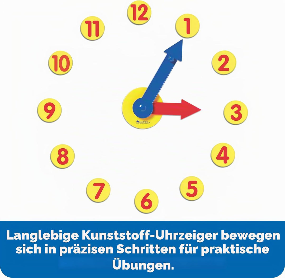 Learning Resources Magnetisches Uhrenset mit Zahnrad