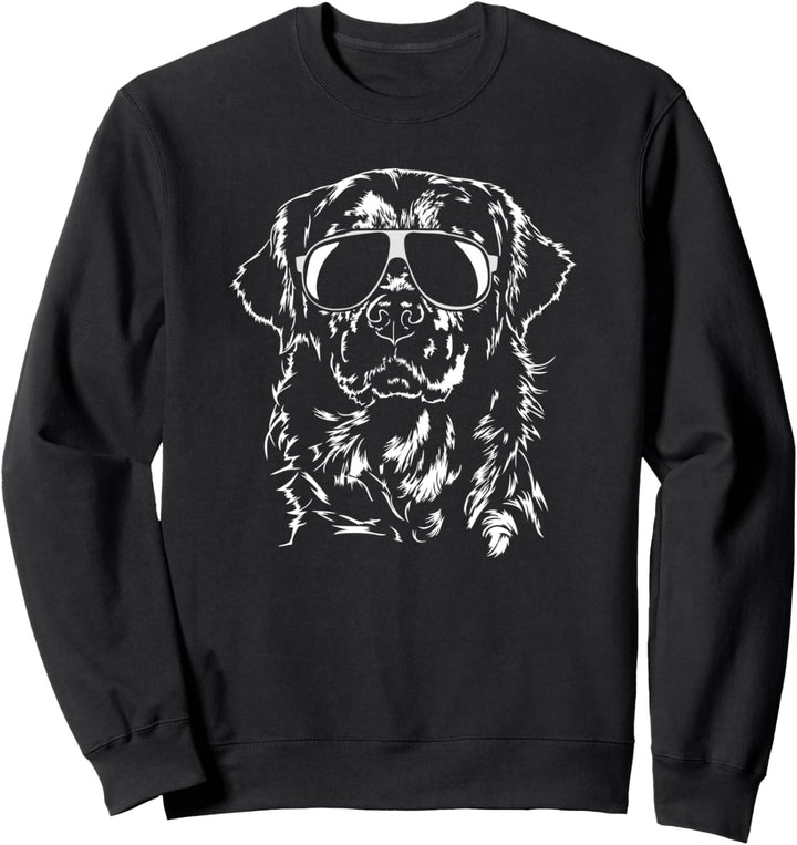 Lustiger Golden Retriever cool Sonnenbrille Hund Hunde Sweatshirt