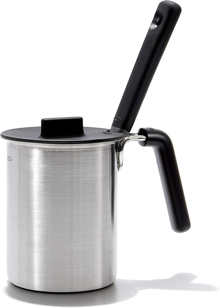 OXO Good Grips Grillwerkzeuge, Backtopf und Pinsel, Schwarz Brattopf und Pinsel, Brattopf und Pinsel