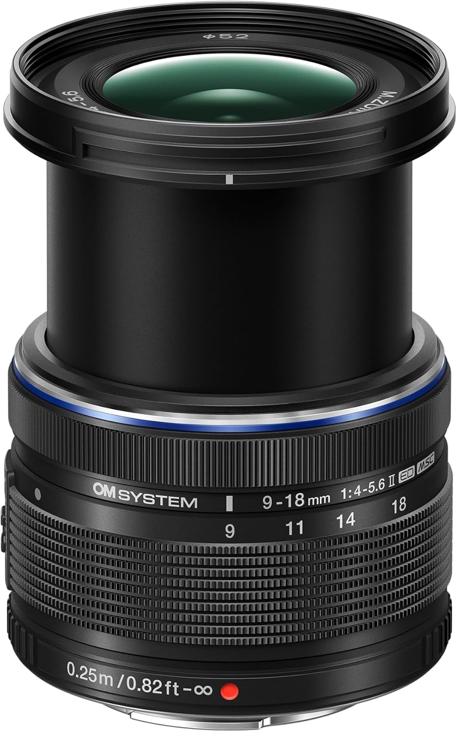 OM SYSTEM M.Zuiko Digital ED 9-18mm F4.0-5.6 II Weitwinkelzoom-Objektiv – Ultra-kompaktes MFT-Objekt