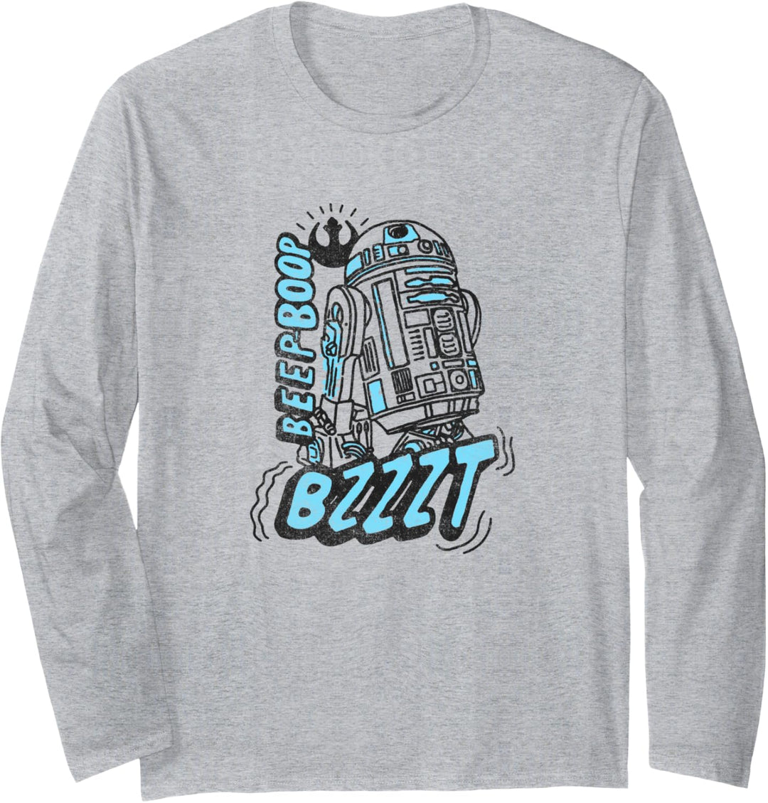 Star Wars R2-D2 Beep Boop Bzzt Langarmshirt