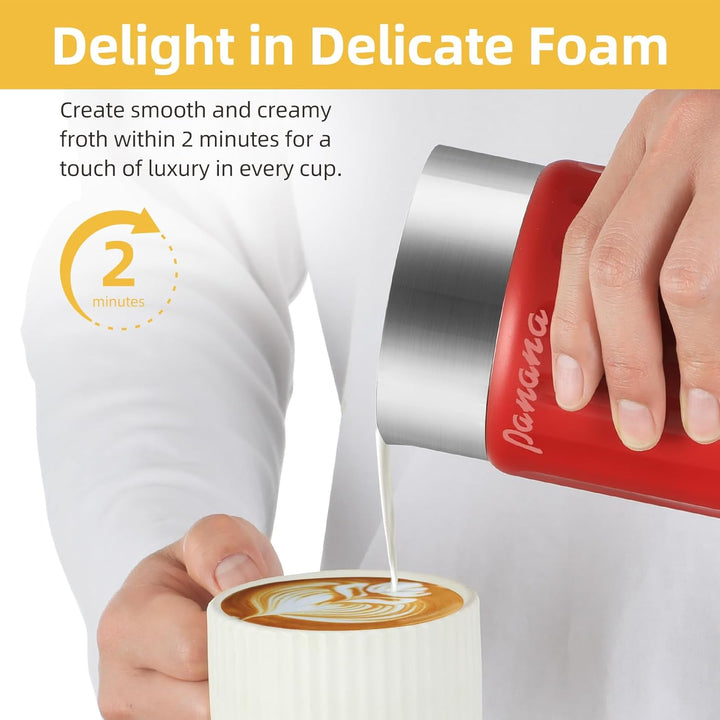 Elektrische Milchaufschäumer, Milchdämpfer mit einem Fassungsvermögen von 320 ml, 4 in 1 - Automatis