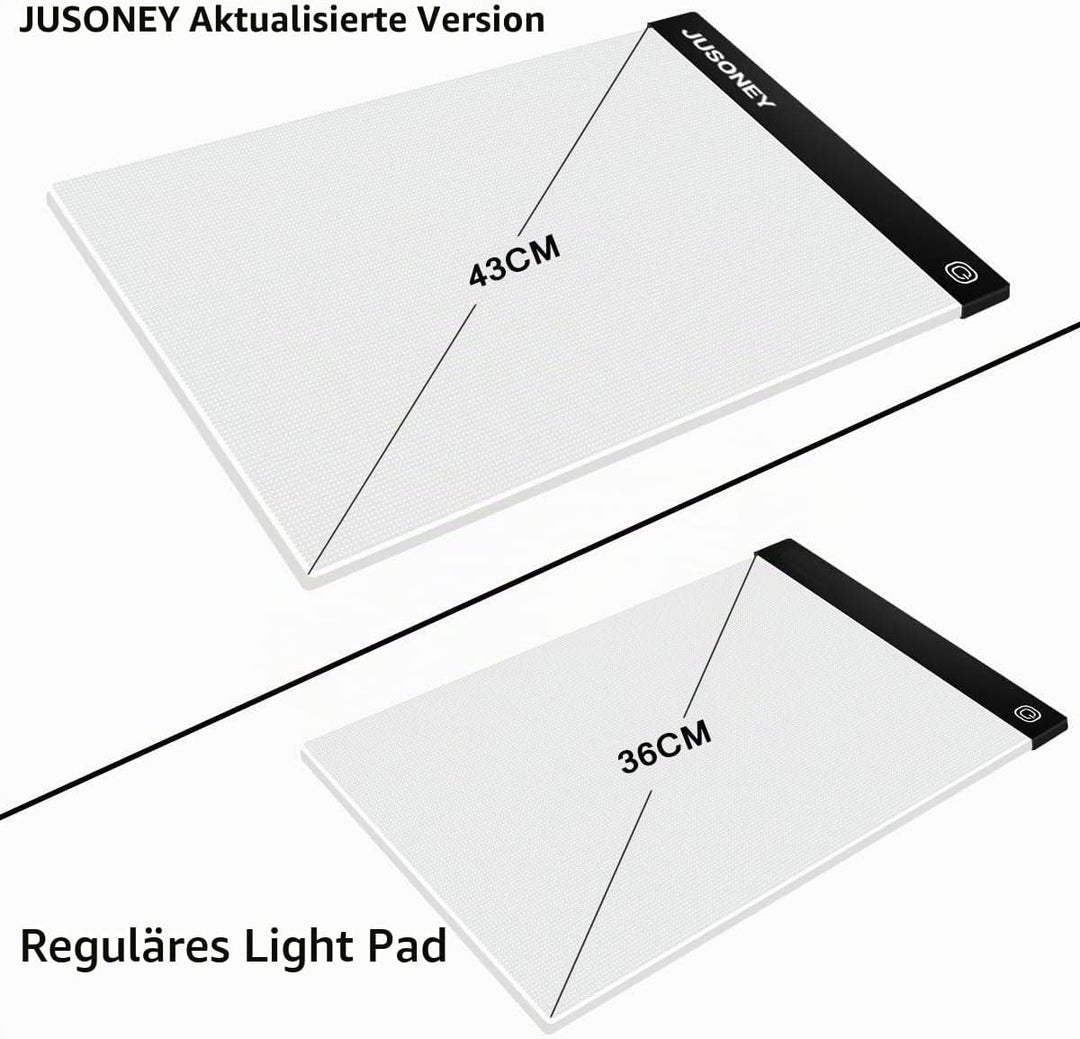 JUSONEY Diamond Painting B4 LED Lichtkasten Dimmable Light Board Kit für 5D Diamant Malerei Künstler