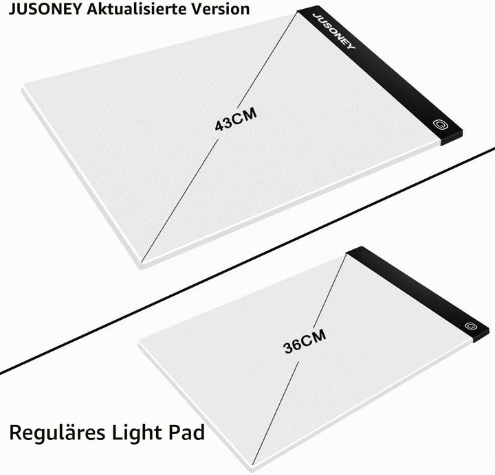 JUSONEY Diamond Painting B4 LED Lichtkasten Dimmable Light Board Kit für 5D Diamant Malerei Künstler