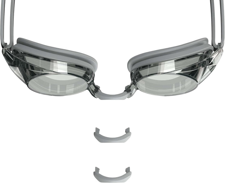 Speedo Vanquisher 2.0 Mirrored Swim-Swimming Racing Goggles-Silver Anti-Fog New