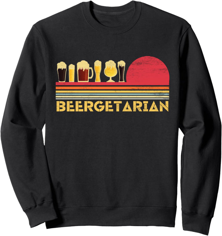 Beergetarian Handgemachtes Bier Männer Vatertag Lustiges Sweatshirt