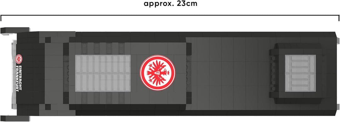 FOCO Offizielles Lizenzprodukt Eintracht Frankfurt FC BRXLZ-Steine 3D-Fussball-Reisebus BAU-Set, Ein