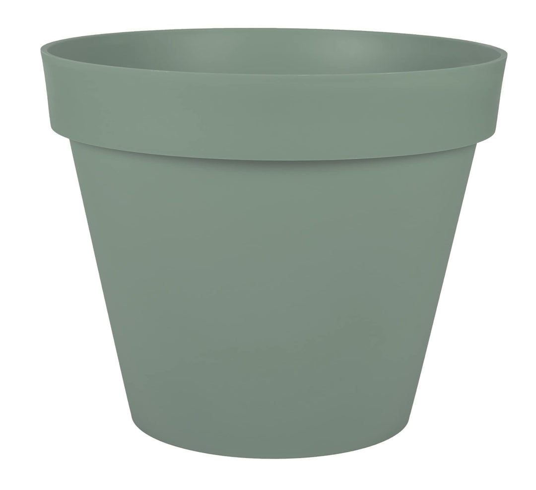 EDA - Blumentopf Toskana, rund, Ø 48 cm – Volumen 43 l – Ø 47,5 x H 39 cm – Lorbeergrün Lorbeergrün