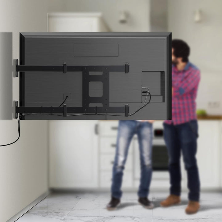Meliconi SPACE SYSTEM THE SHAPE, Neigbare TV-Wandhalterung, Design TV-Halterung von 55" bis 82", Um
