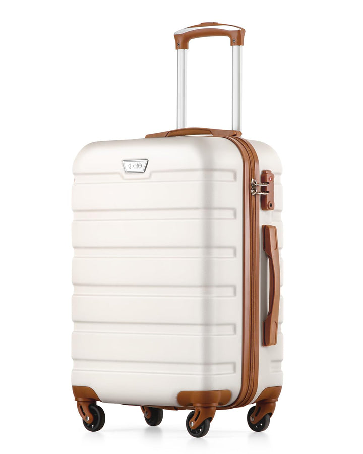 COOLIFE Handgepäck Koffer für EasyJet, 56cm M, PC+ABS, Hartschale, Leicht Robuster, Reisekoffer mit